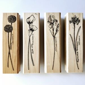 Stampin Up! Long Stemmed Rubber Stamp Set